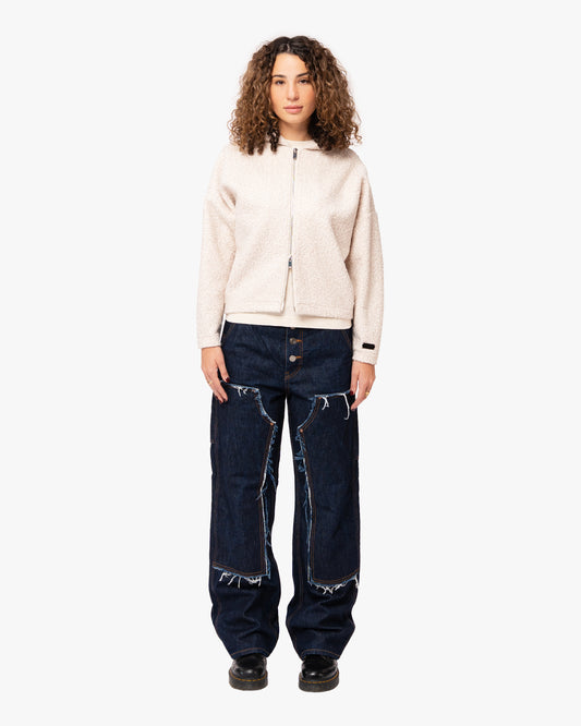Rowan Zip Hoodie - Sugar